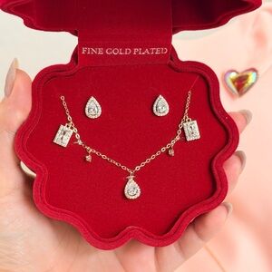 ⚜️ SET | Elegant Gold Plated with Cubic Zirconia